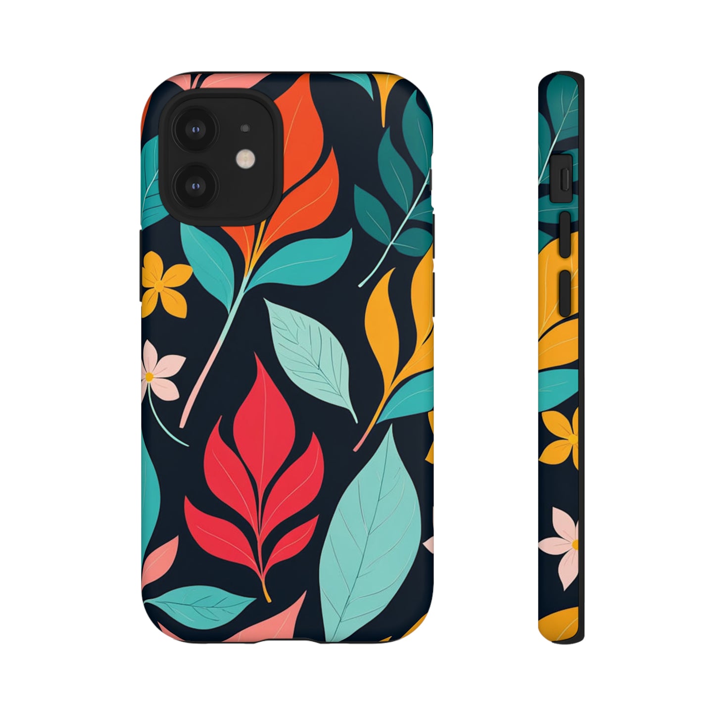 Red Leaf Design Pattern Tough Case