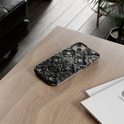 Monochrome Flowers Tough Case