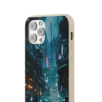 Dystopian Cityscape Biodegradable Case