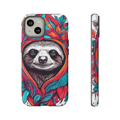 Sloth floral rose print Tough Case