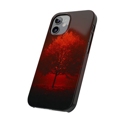 Red Tree Slim Phone Case - Colorwink