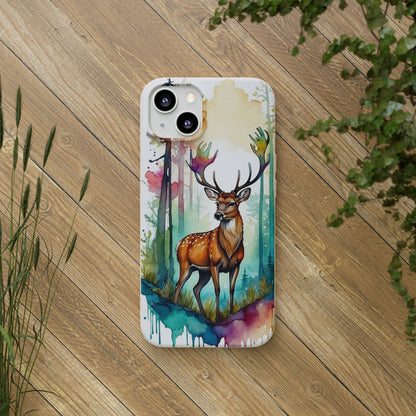 Forest Majesty Deer Biodegradable Case