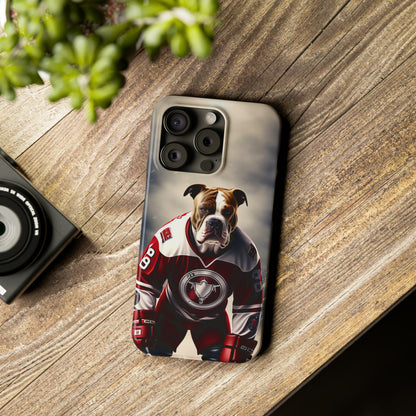 Ice Hockey Player Slim Phone Case - Colorwink