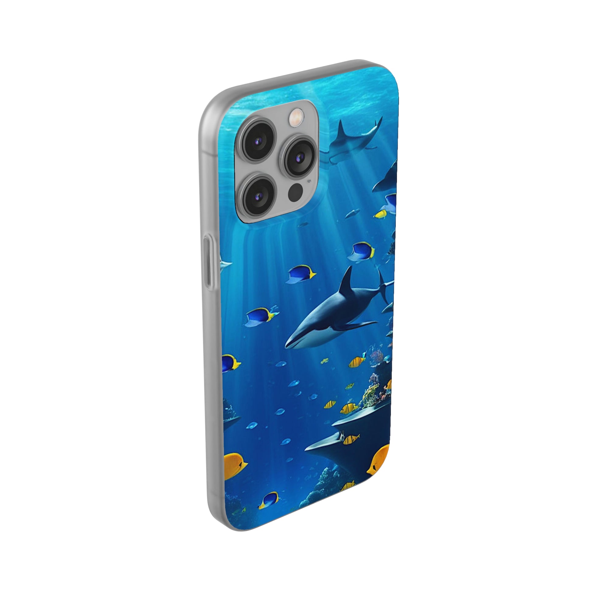 Blue Water Shark Flexi Case - Colorwink