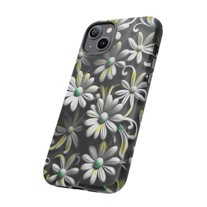 White Flowers Tough Case