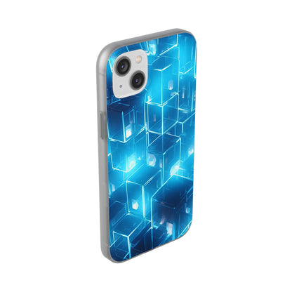 Neon Blue Glow Flexi Case - Colorwink