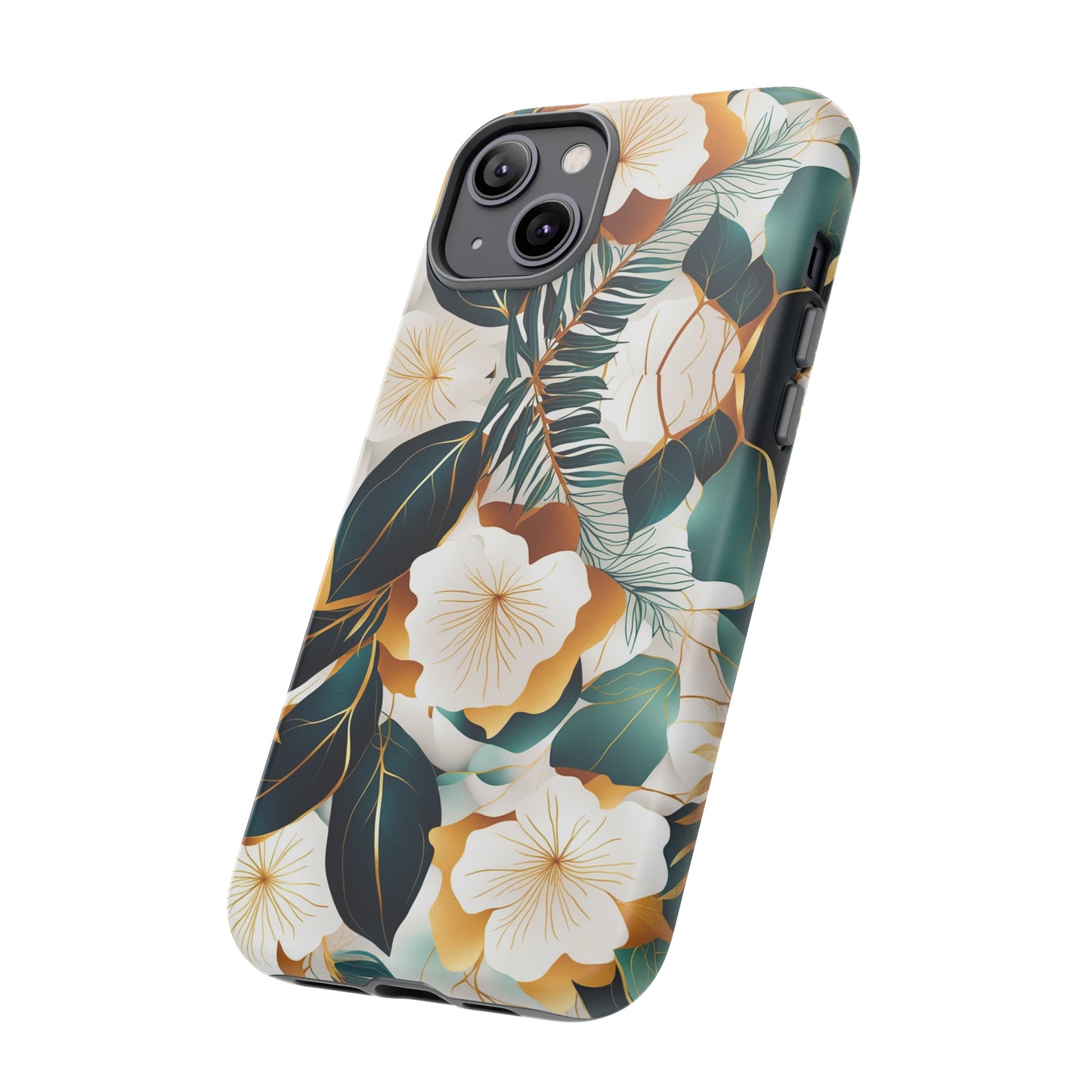 White Flowers Tough Case