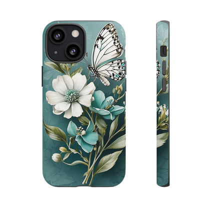 Flower and Butterfly Tough Case