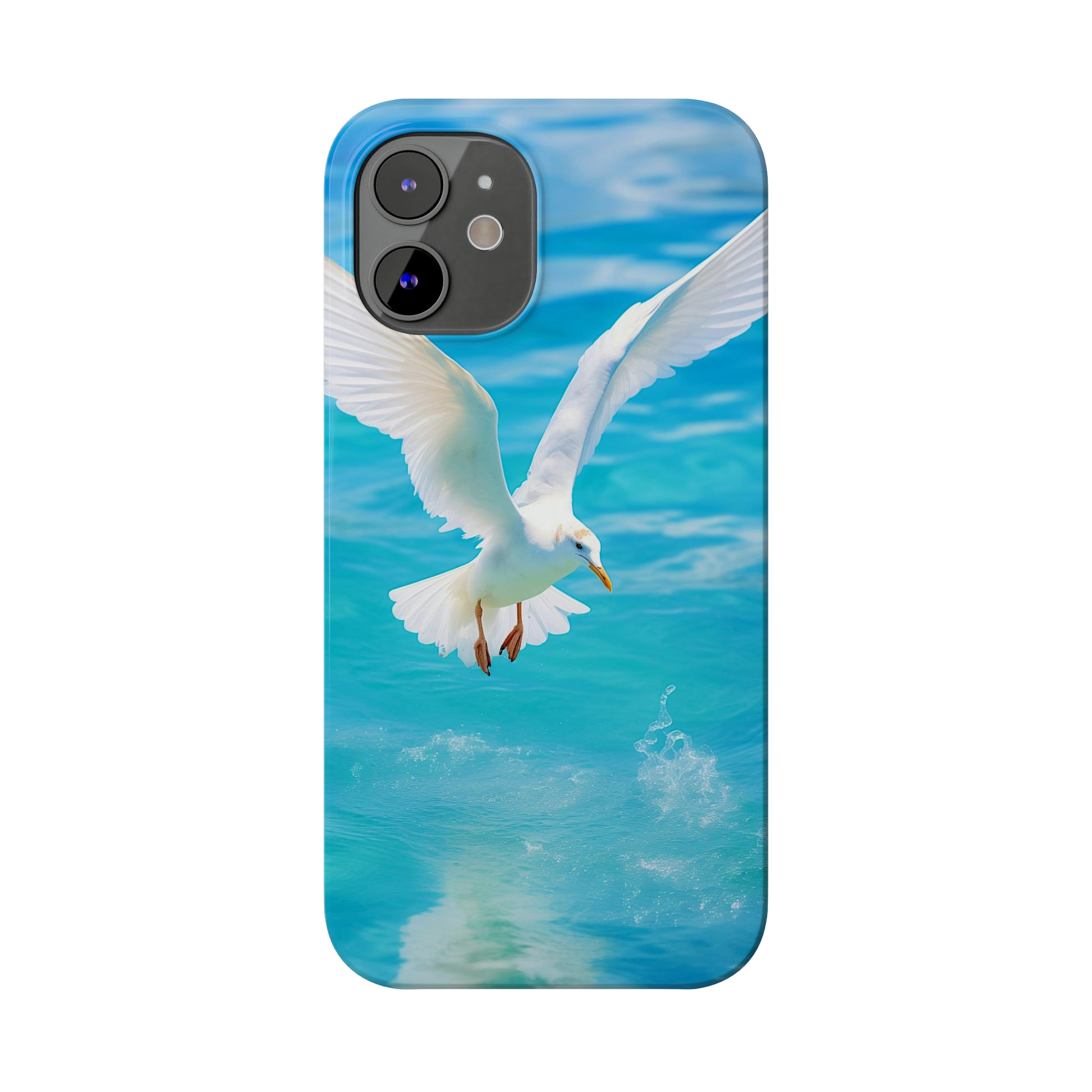 White Gull Slim Phone Cases - Colorwink