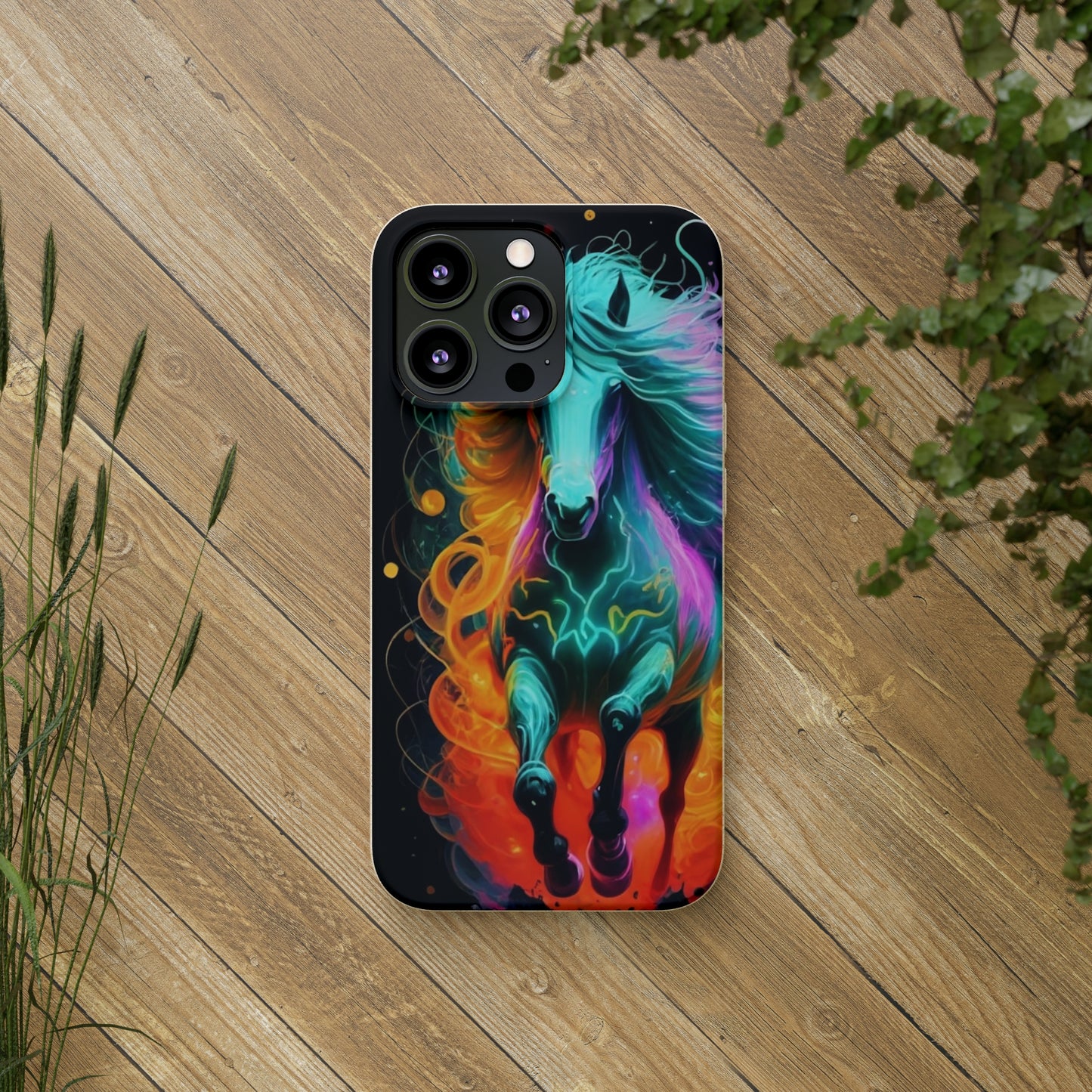 Psychedelic Horse Biodegradable Case