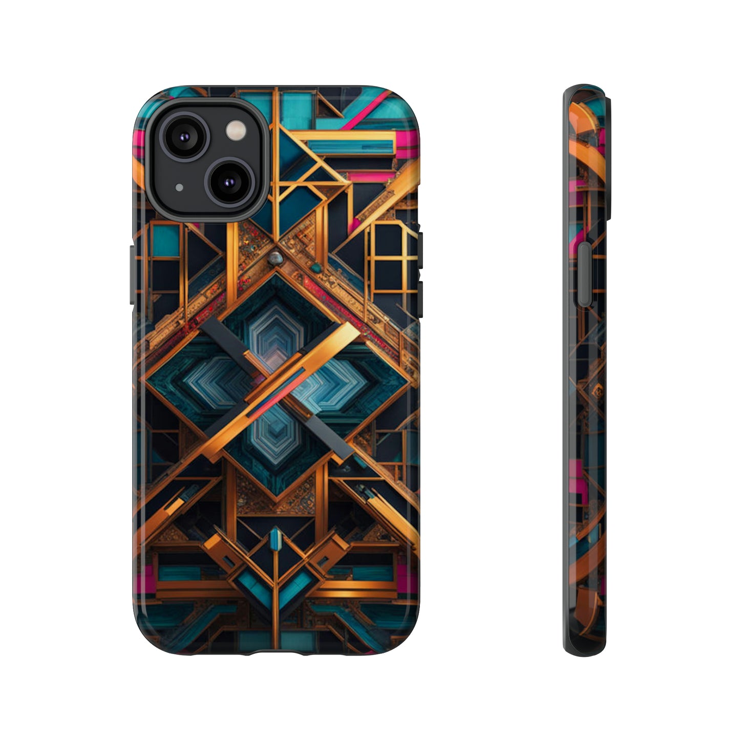 Abstract Tesseract Tough Case