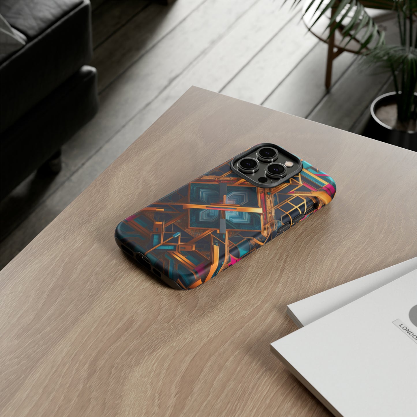 Abstract Tesseract Tough Case