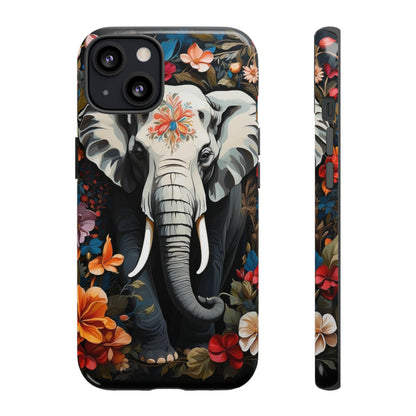 Elephant Face Flower Art  Tough Case