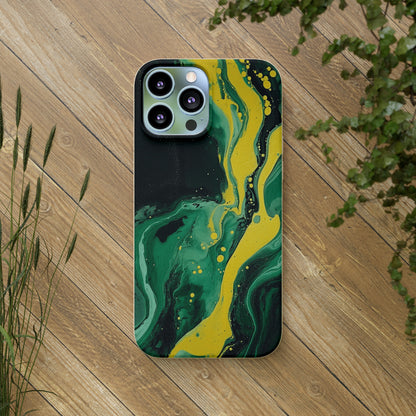 Swirling Shadows Design Biodegradable Case