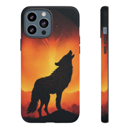 Wolf silhouette Tough Case