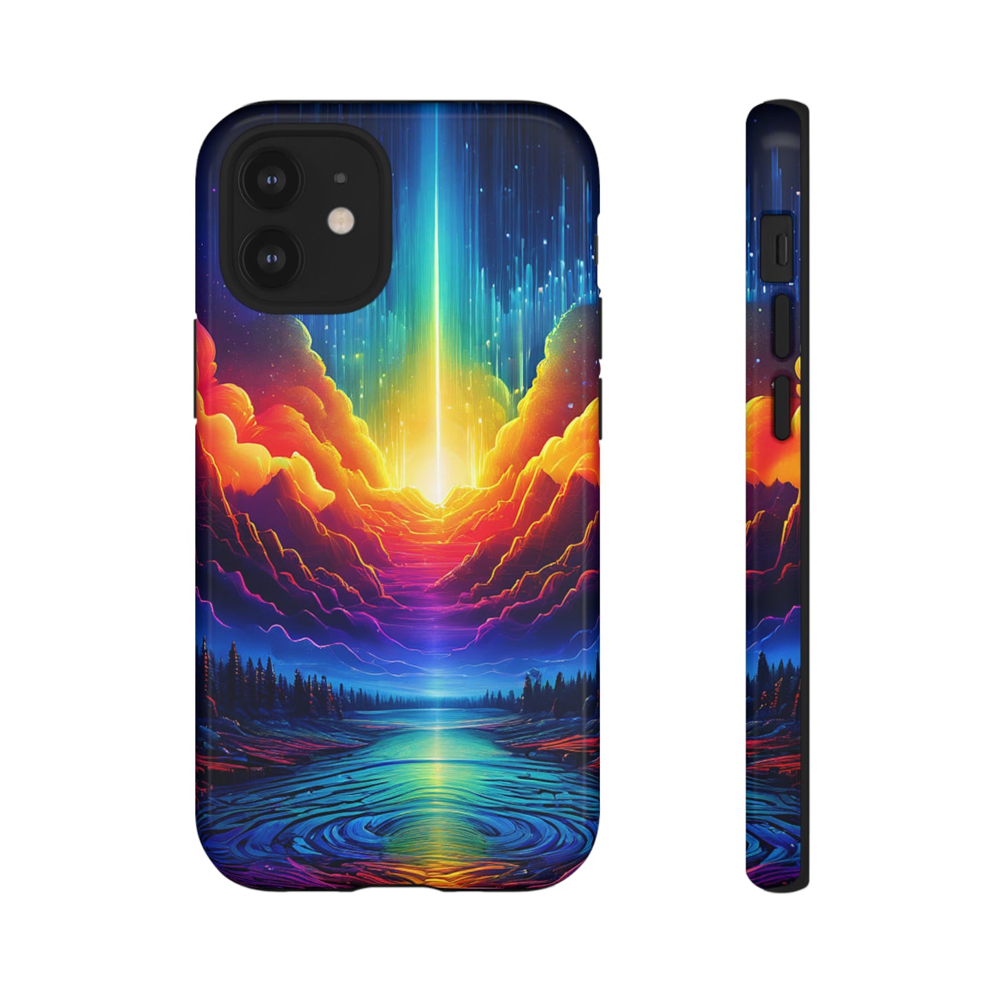 Rainbow Clouds Tough Case