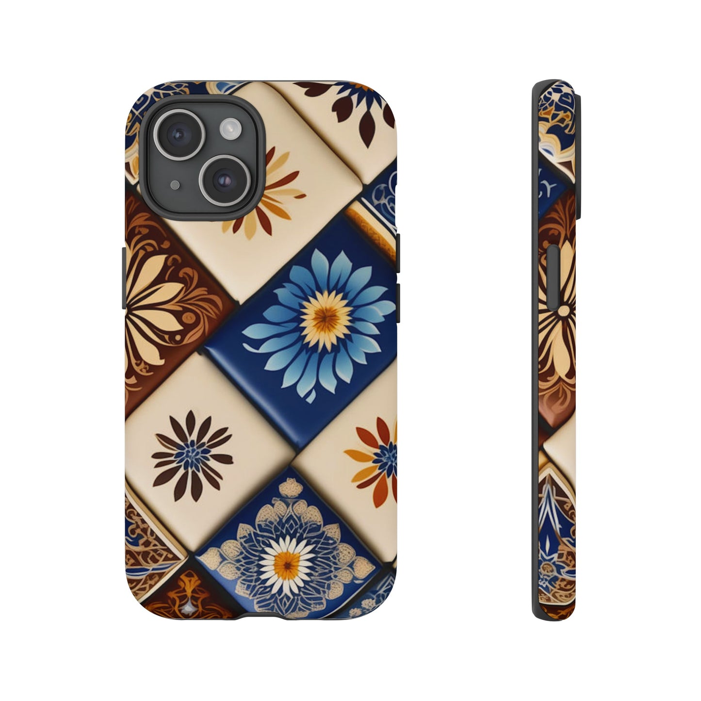 Floral Tiles Tough Case