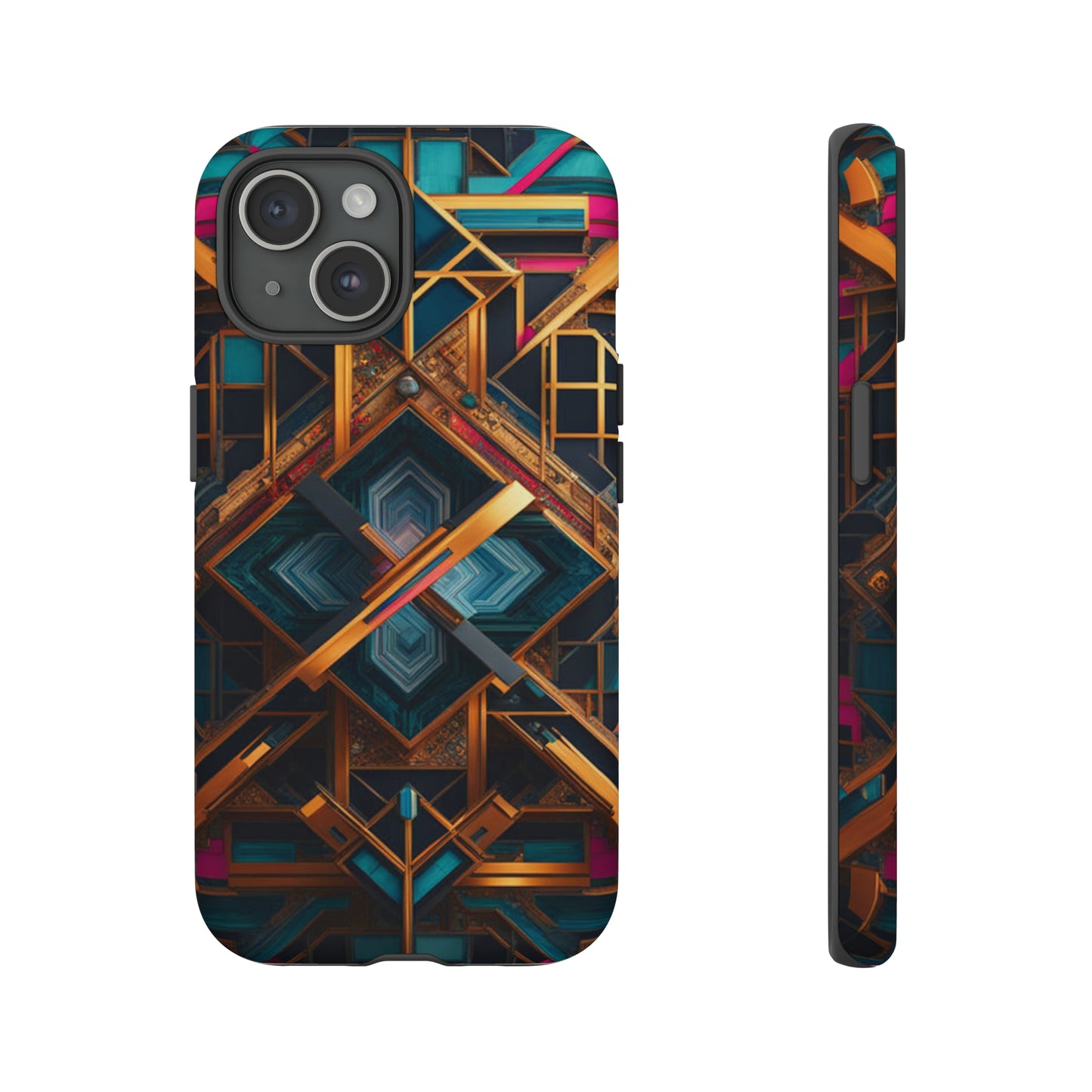 Abstract Tesseract Tough Case