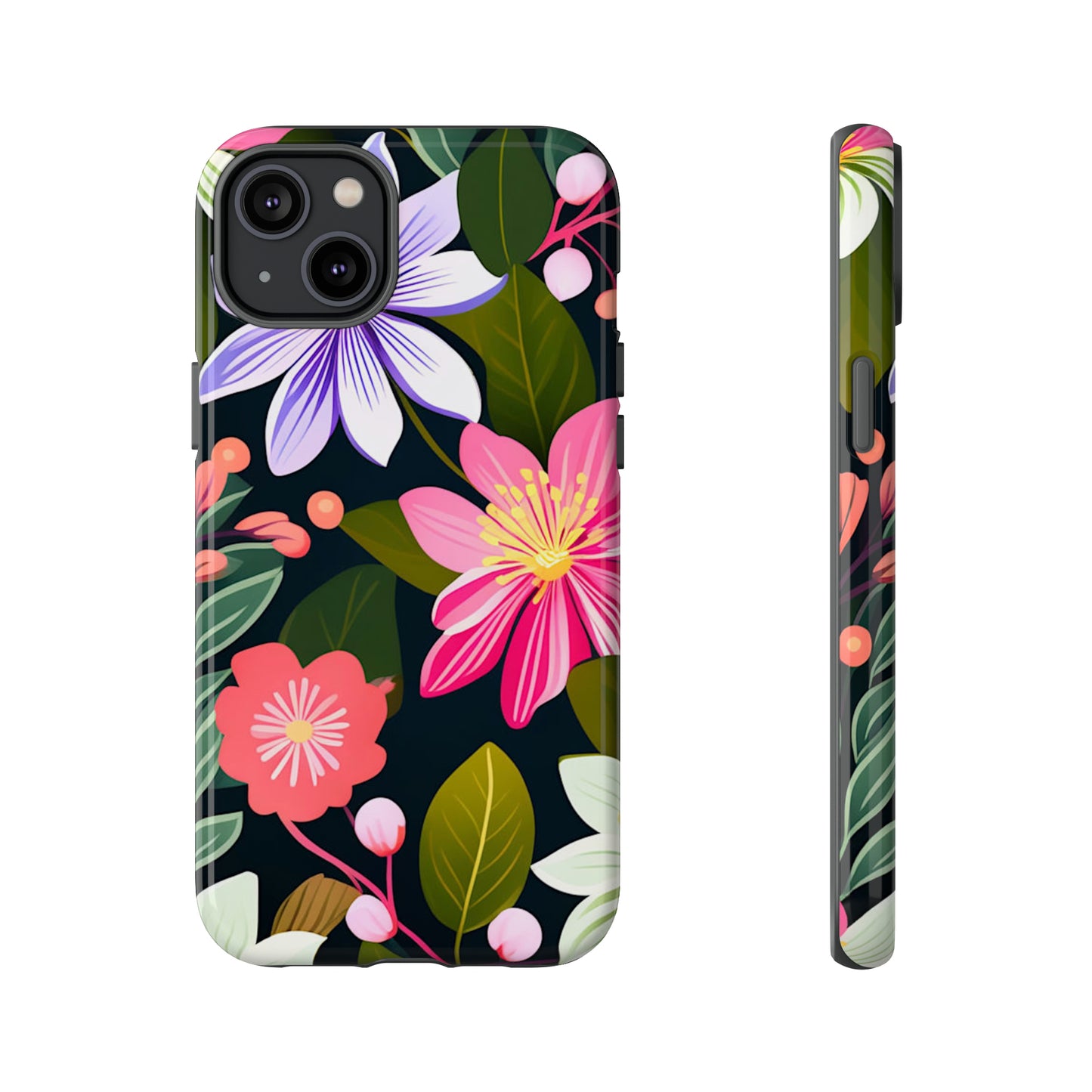 Pink Flower Pattern Tough Case