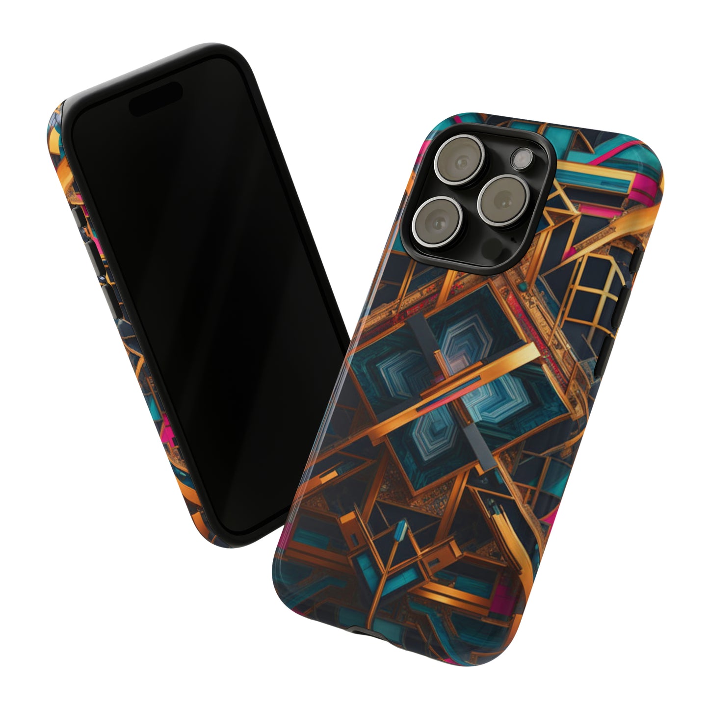 Abstract Tesseract Tough Case