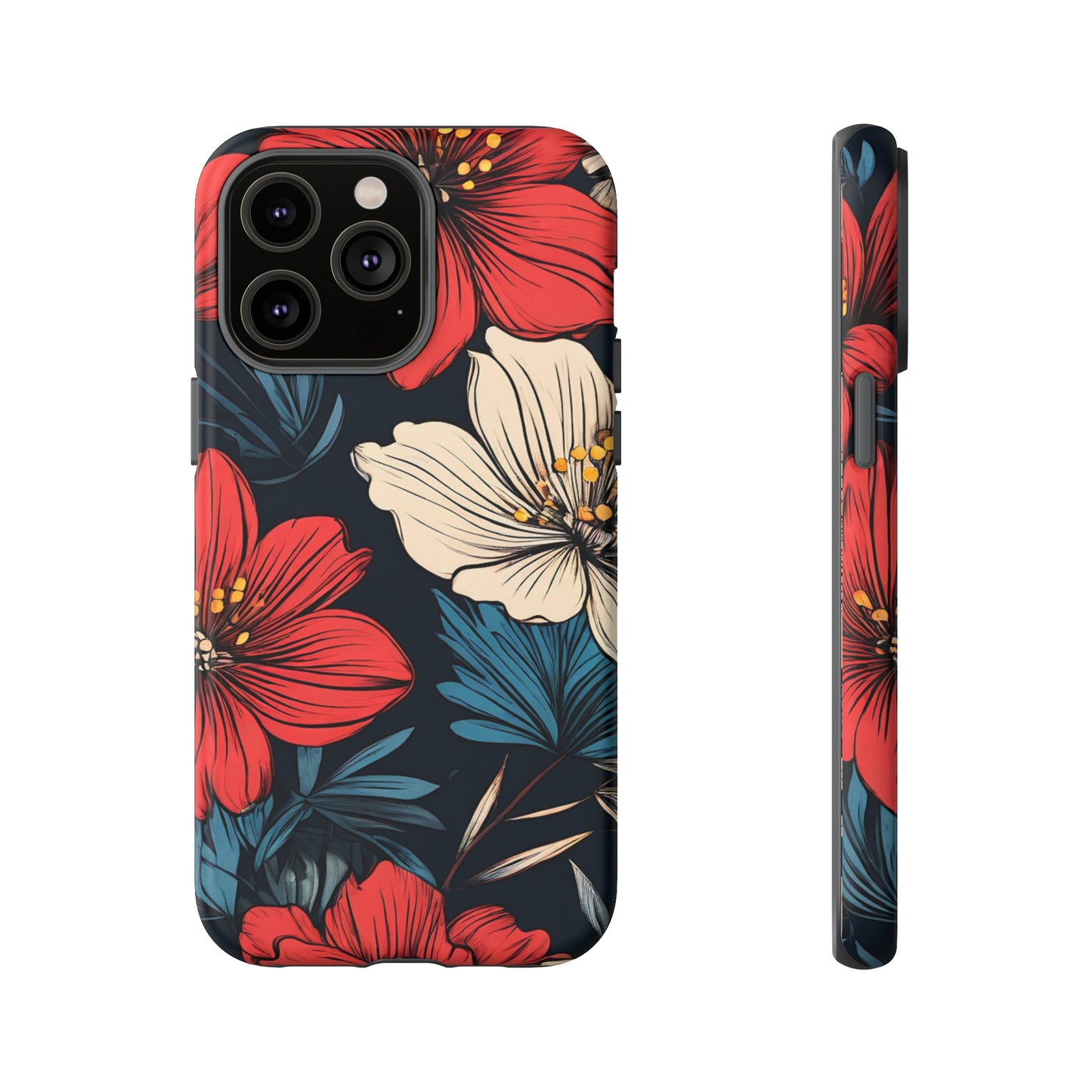 Two Flowers Tough Case