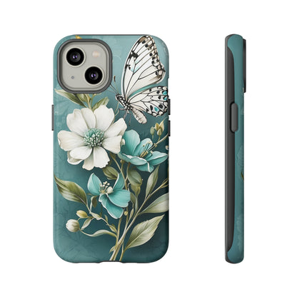 Flower and Butterfly Tough Case