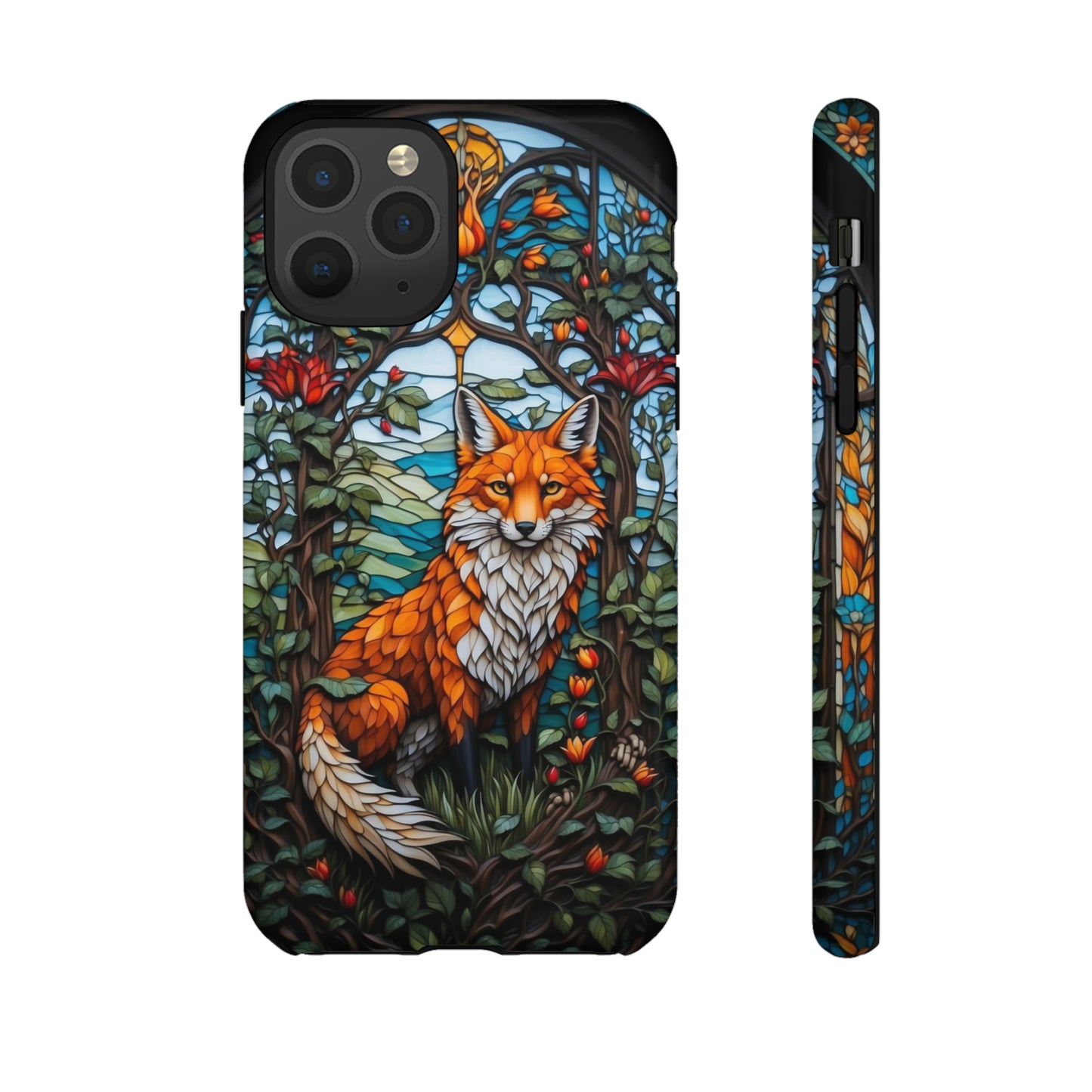 Stained Glass Art of a Fox Tough Case