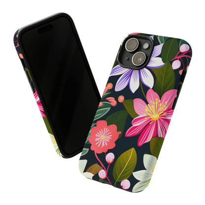 Pink Flower Pattern Tough Case