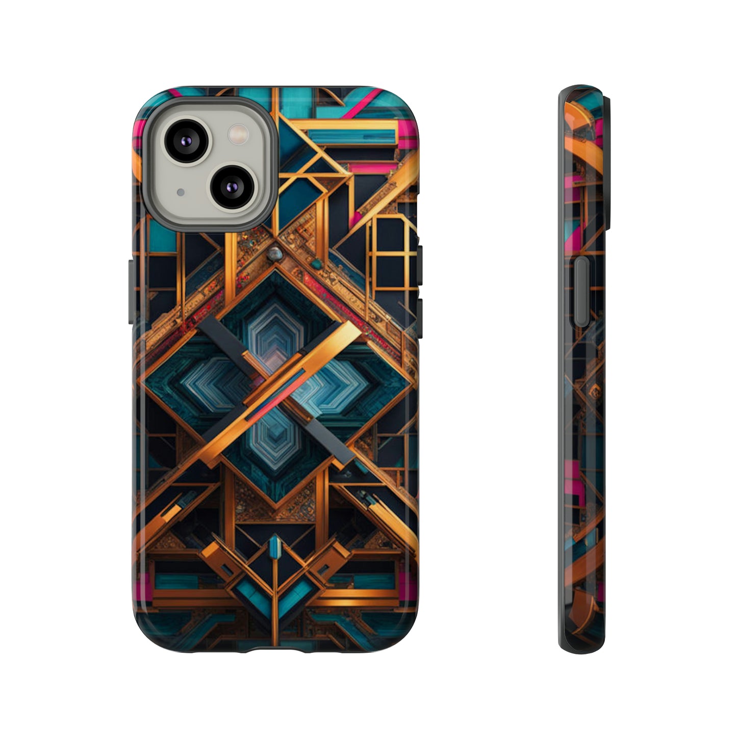 Abstract Tesseract Tough Case