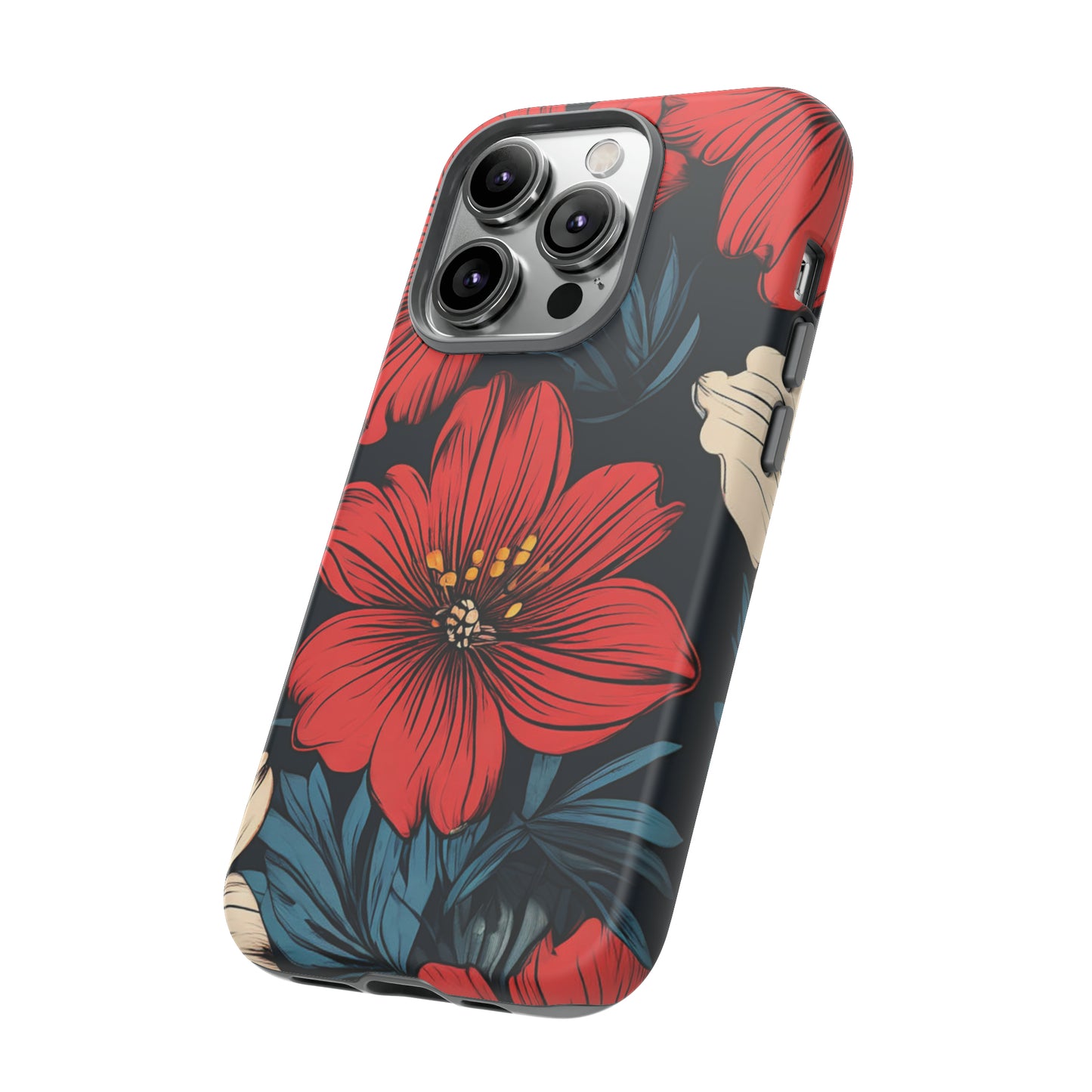 Red Dandelion  Art Design Pattern Tough Case