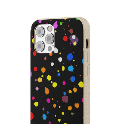 Colorful Dot Parade Biodegradable Case