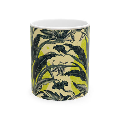 Leaf Pattern Coffee Mug