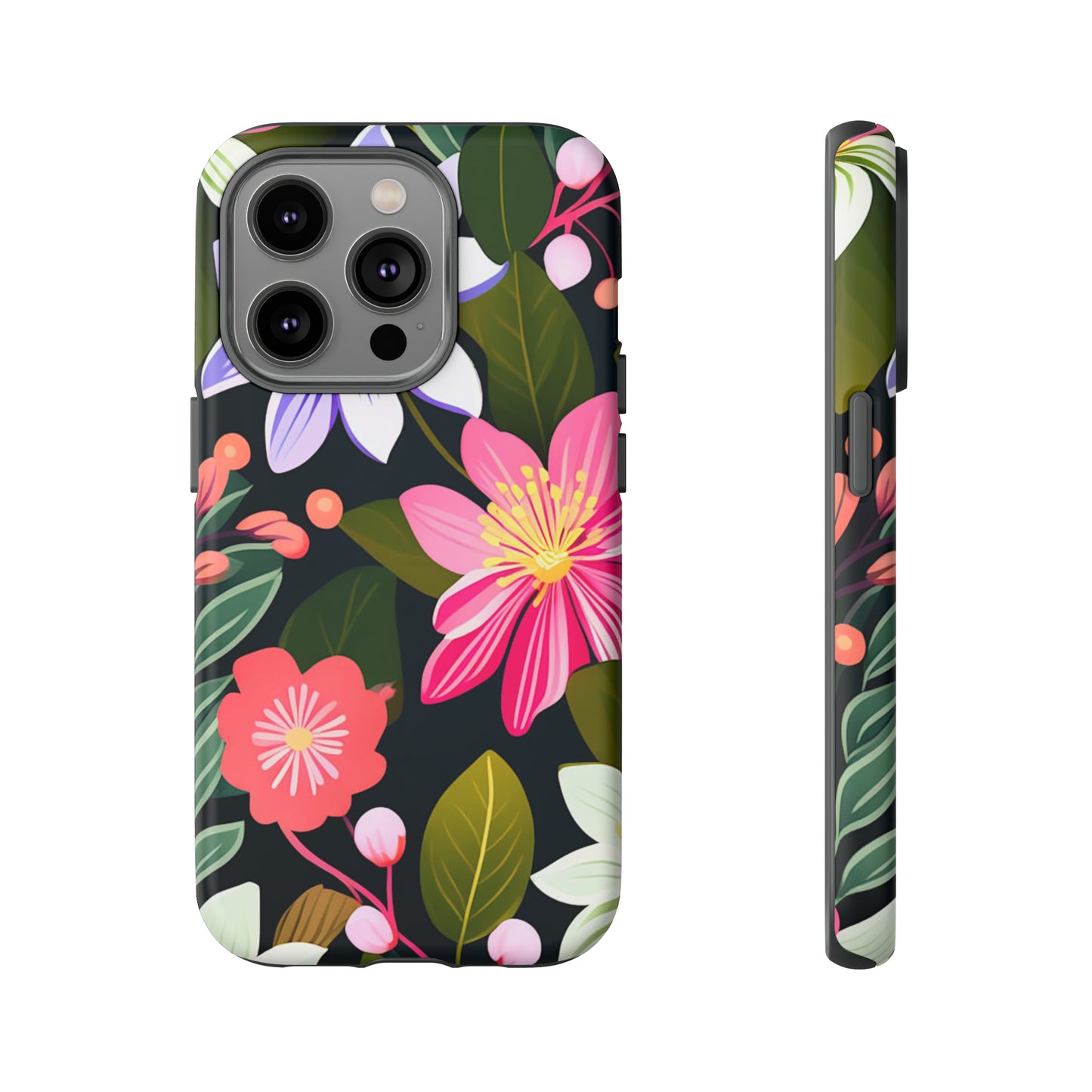 Pink Flower Pattern Tough Case