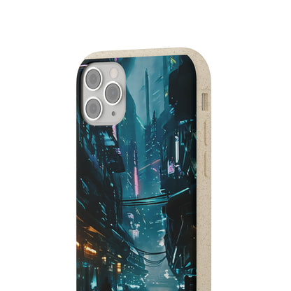 Dystopian Cityscape Biodegradable Case