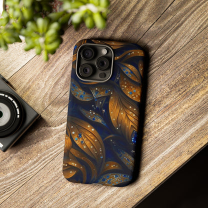 Golden Leaf Pattern Tough Case