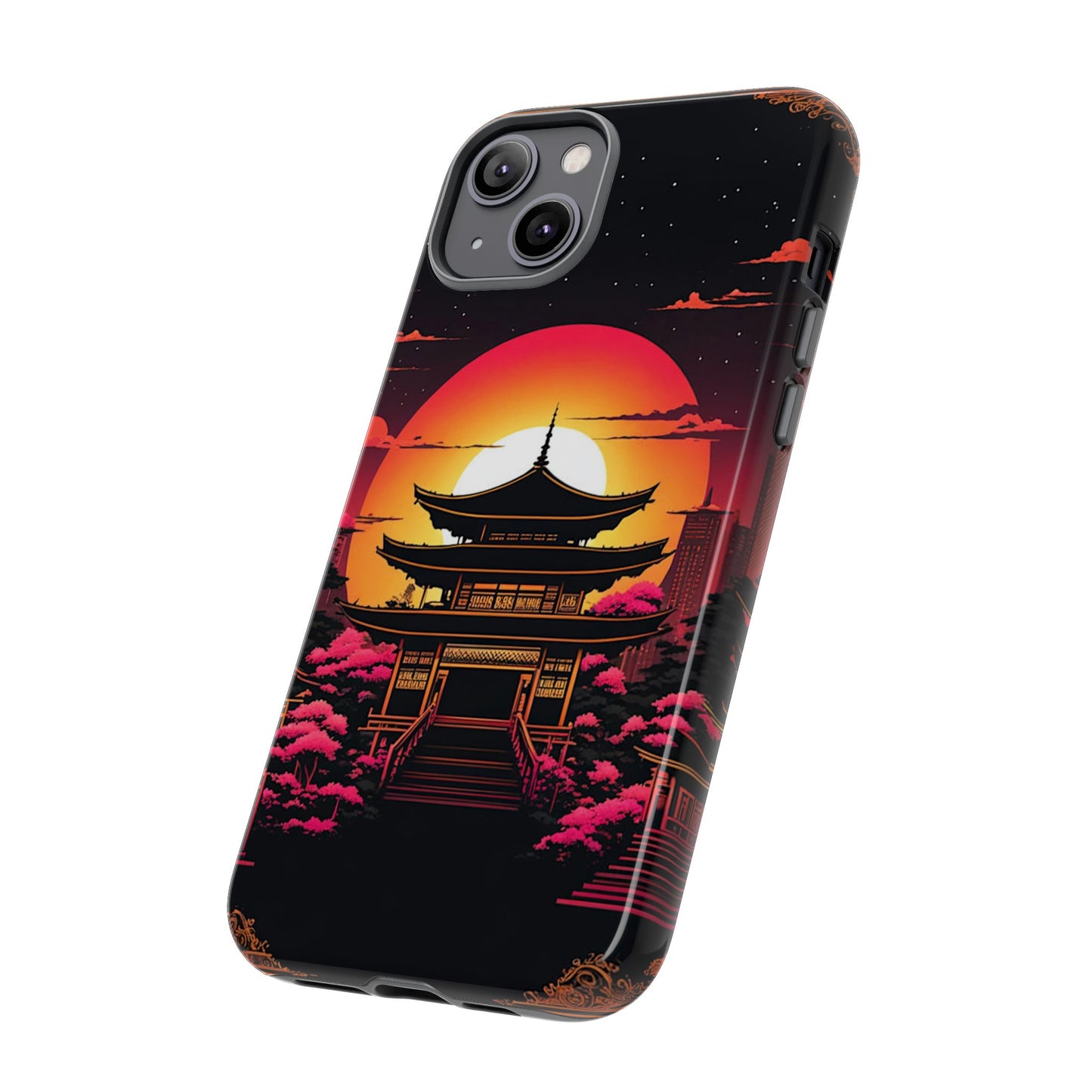 Sunset behind Pagoda Tough Case