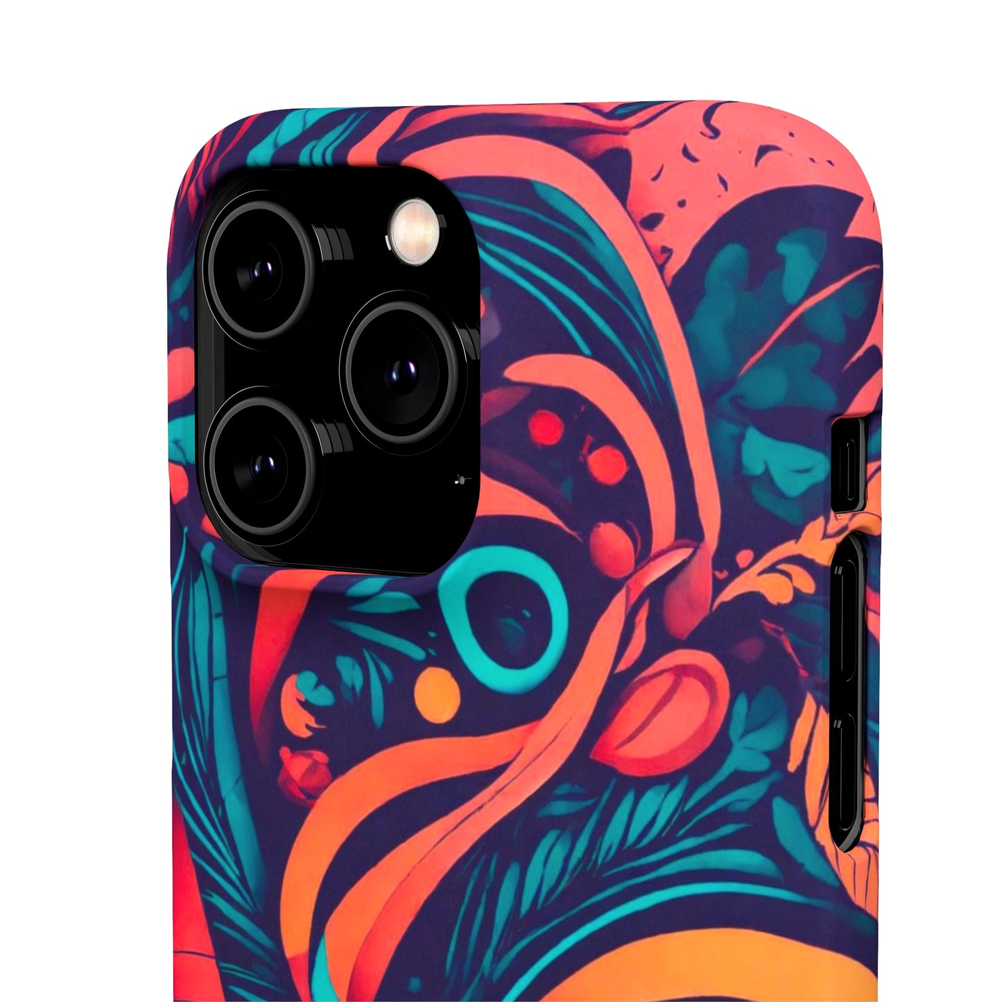 Abstract Flowers Snap Case - Colorwink