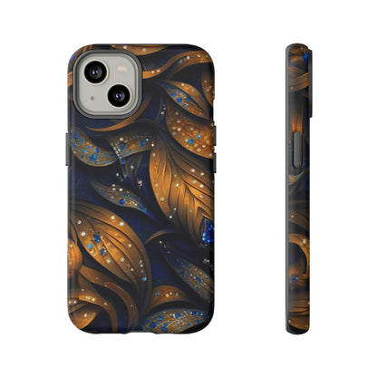 Golden Leaf Pattern Tough Case