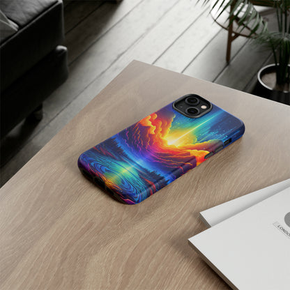 Rainbow Clouds Tough Case