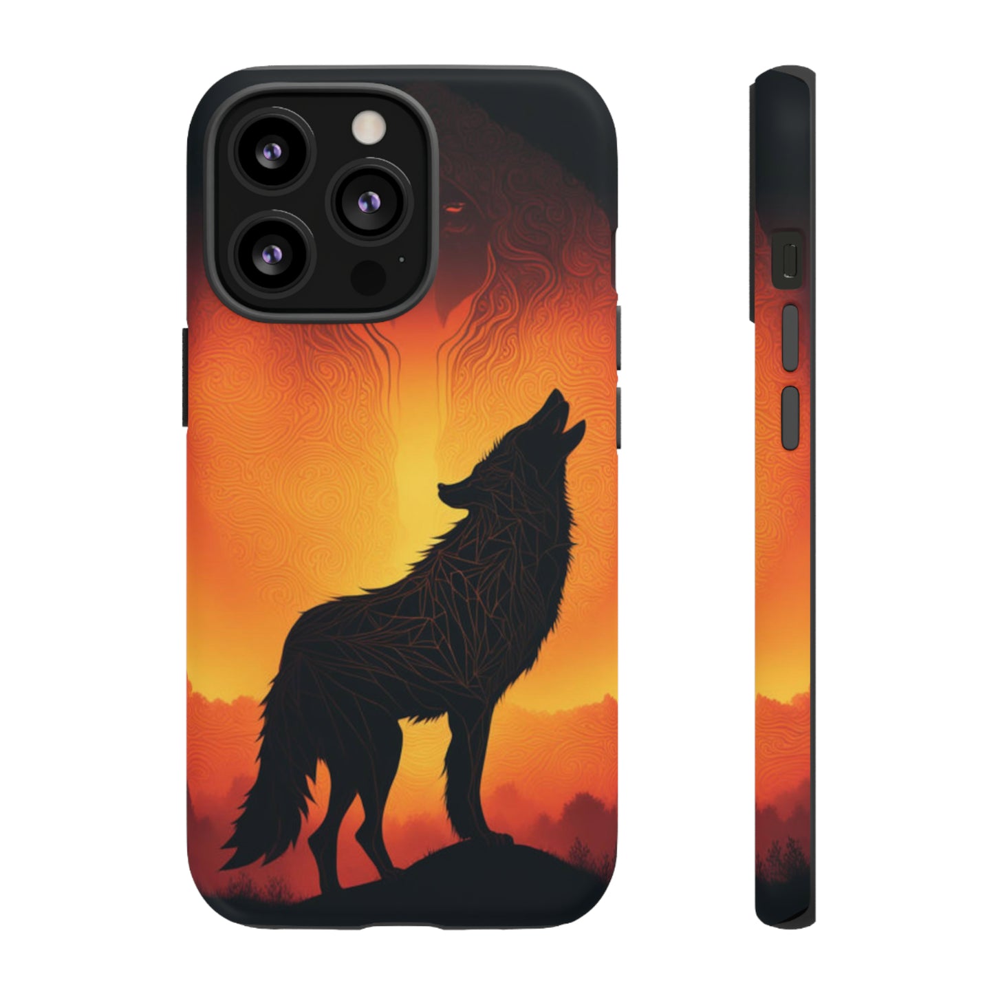 Wolf silhouette Tough Case