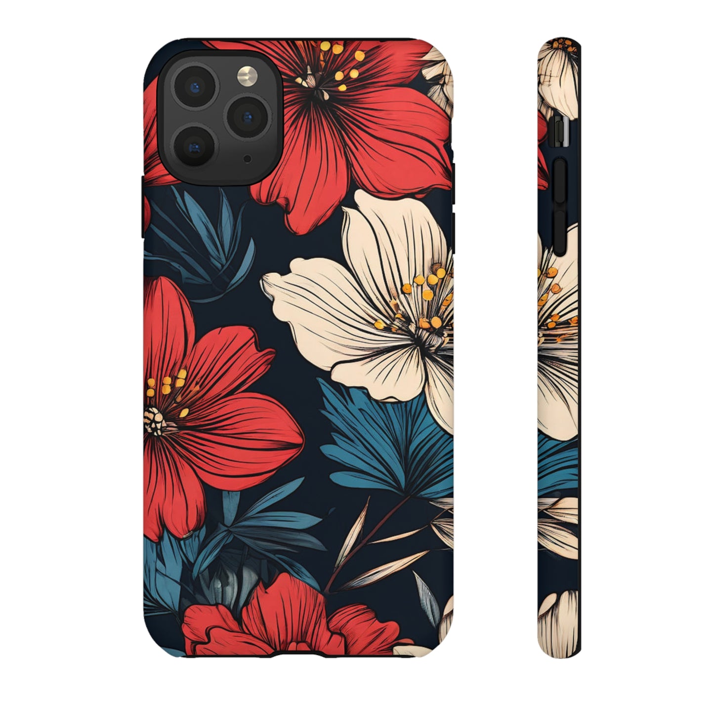 Two Flowers Tough Case