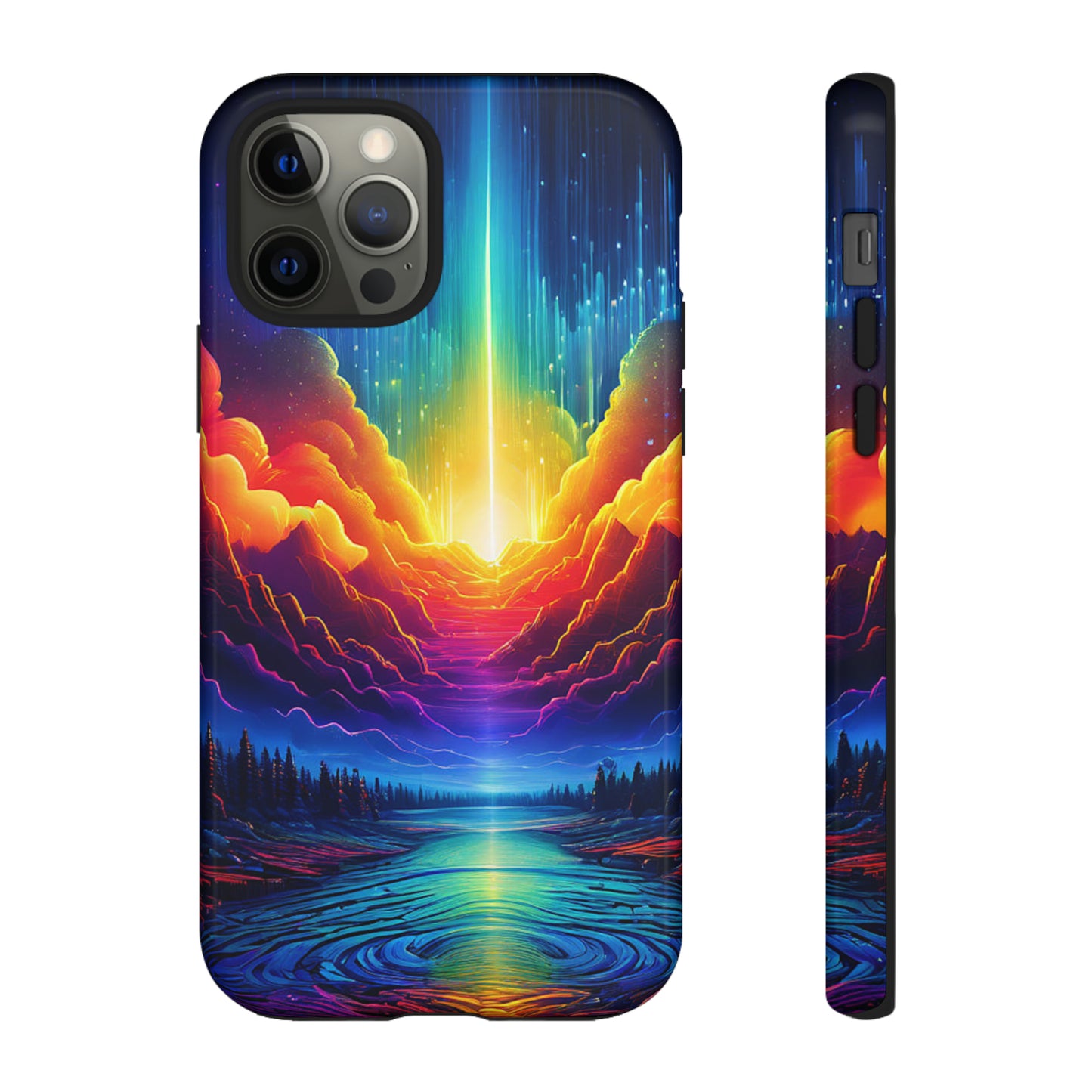 Rainbow Clouds Tough Case