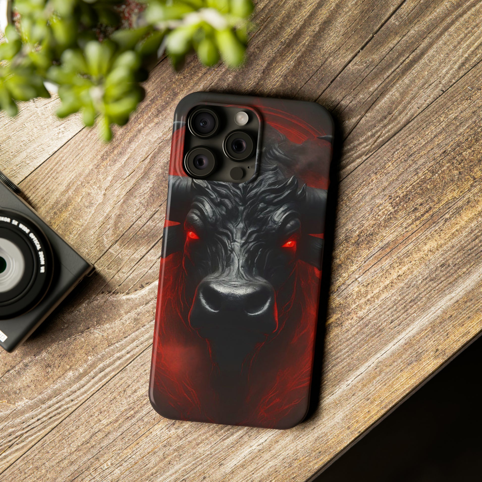 Red Eye Bull Slim Phone Case - Colorwink