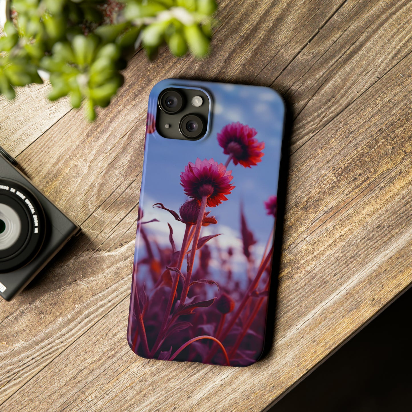 Violet Flower Slim Phone Case - Colorwink