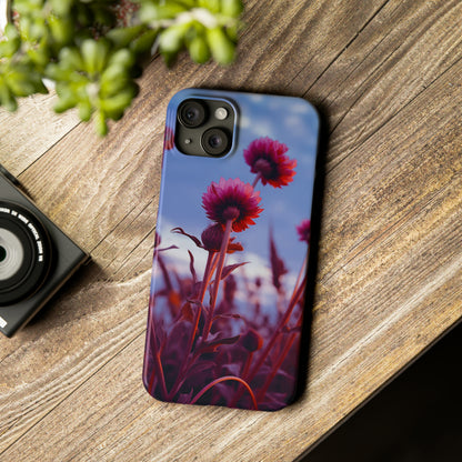 Violet Flower Slim Phone Case - Colorwink