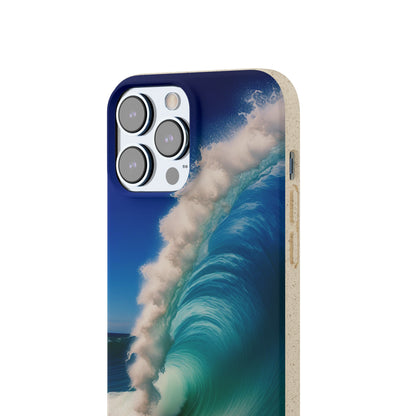 Deep Blue Wave Biodegradable Case