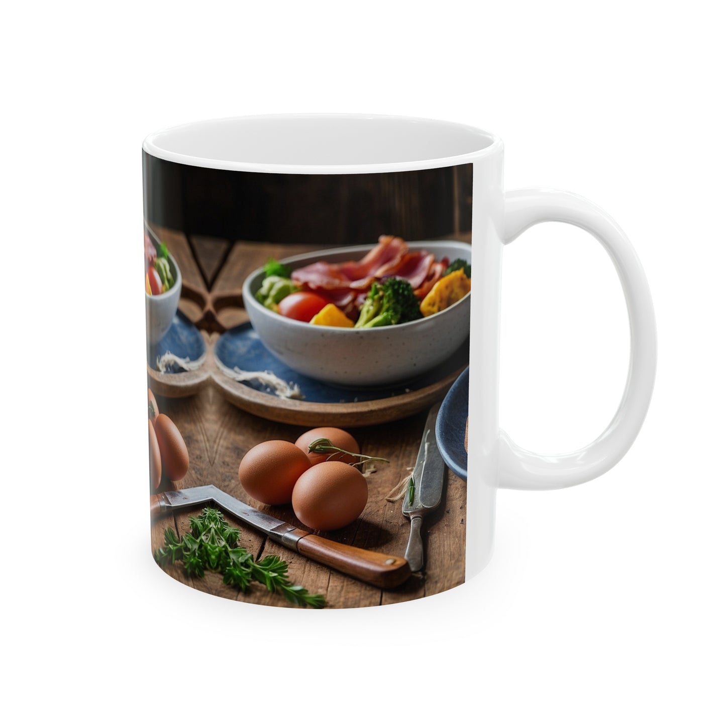 American Breakfast Coffee Mug