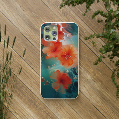 Flower painting Biodegradable Case