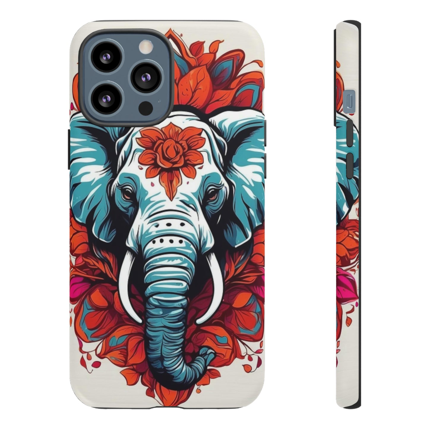 Floral Elephant Tough Case