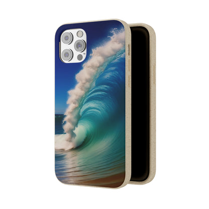 Deep Blue Wave Biodegradable Case